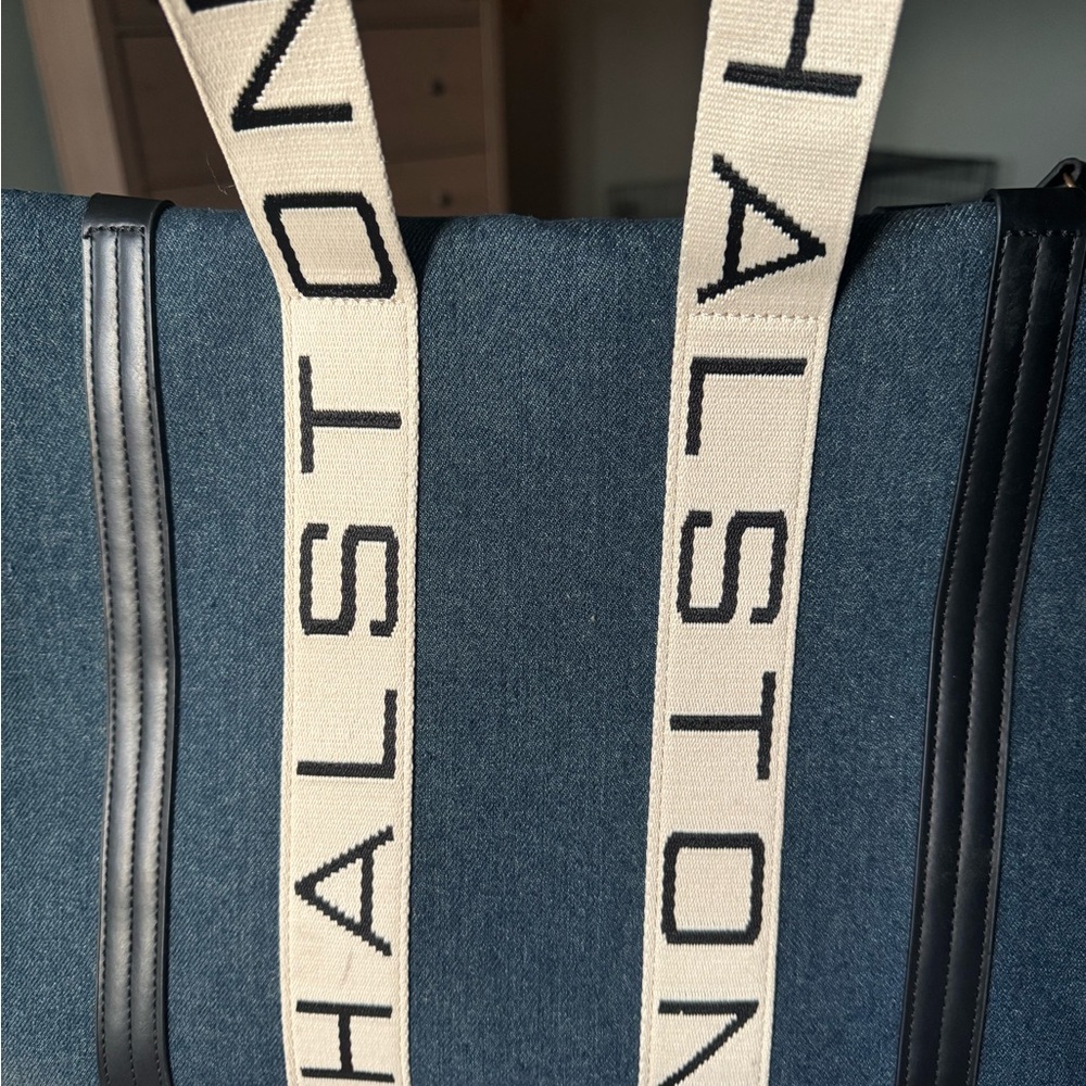 Halston Heritage Navy and Black Duffel Bag